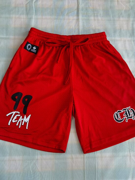 Chrome Hearts Other - Chrome Hearts Red No. 99 Team Shorts